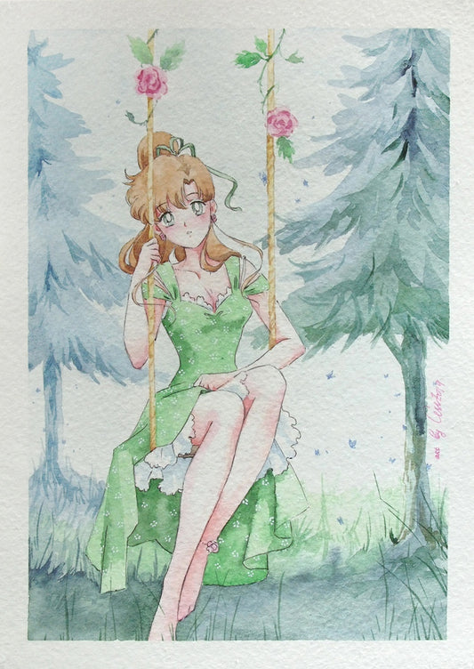Fanart "In the forest", 2019. Postcard