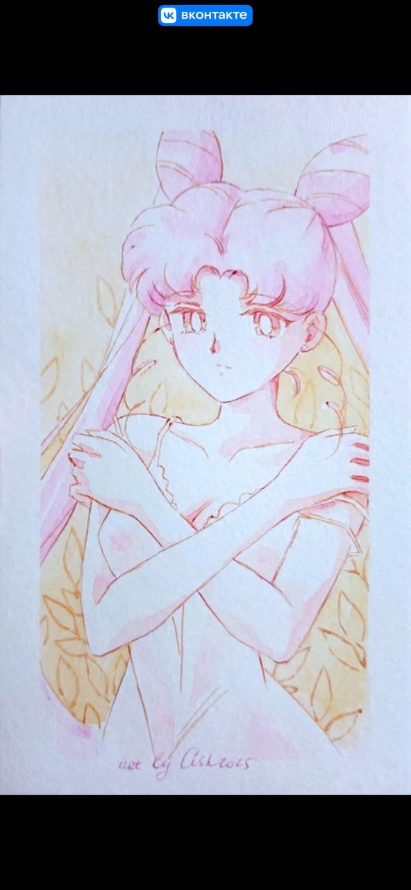 Original watercolor art "16+"