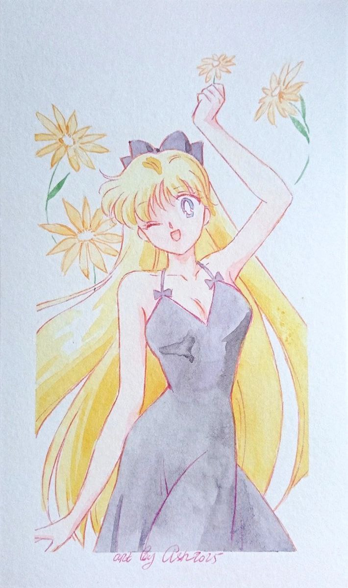 Original watercolor art "Mina"