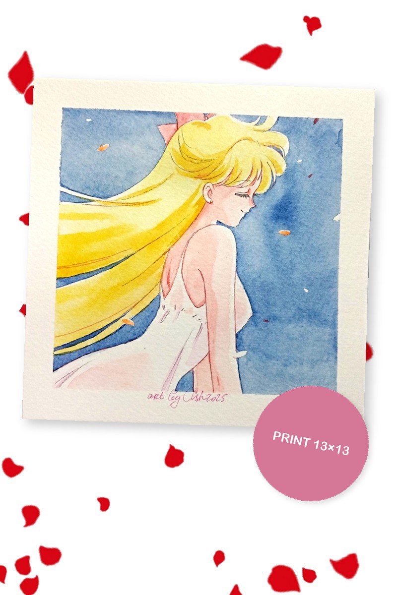 Rei and Minako in the Wind, print 2 of 2