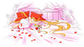 "Valentine's Day" by Valery ASH. Panoramic postcard (20×10 cm)