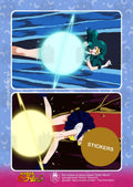 Neptune and Uranus — sticker sheet with two die-cut stickers: Sailor Neptune and Sailor Uranus launching their attacks, fan art by Valery ASH