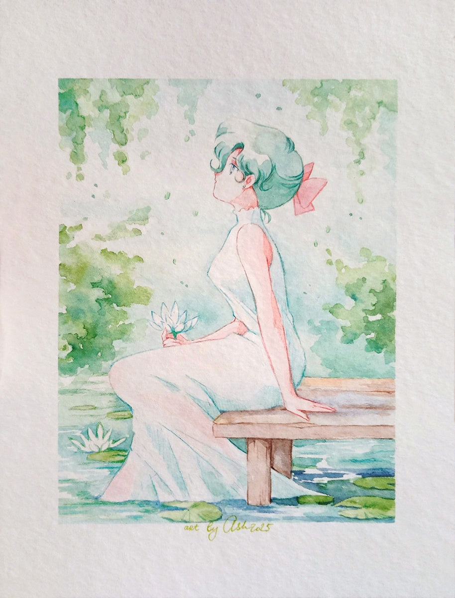 Fanart "Peace and a Warm Breeze", 2025. Postcard