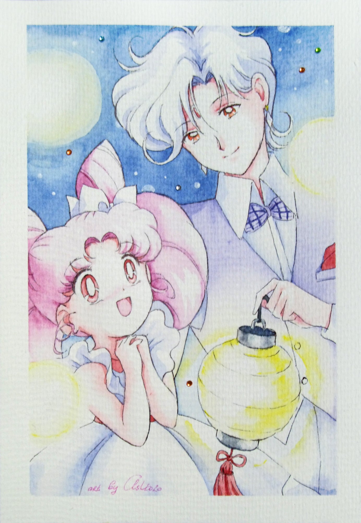 "Сhinese lantern" Fanart by Valery ASH, 2020. Watercolour print