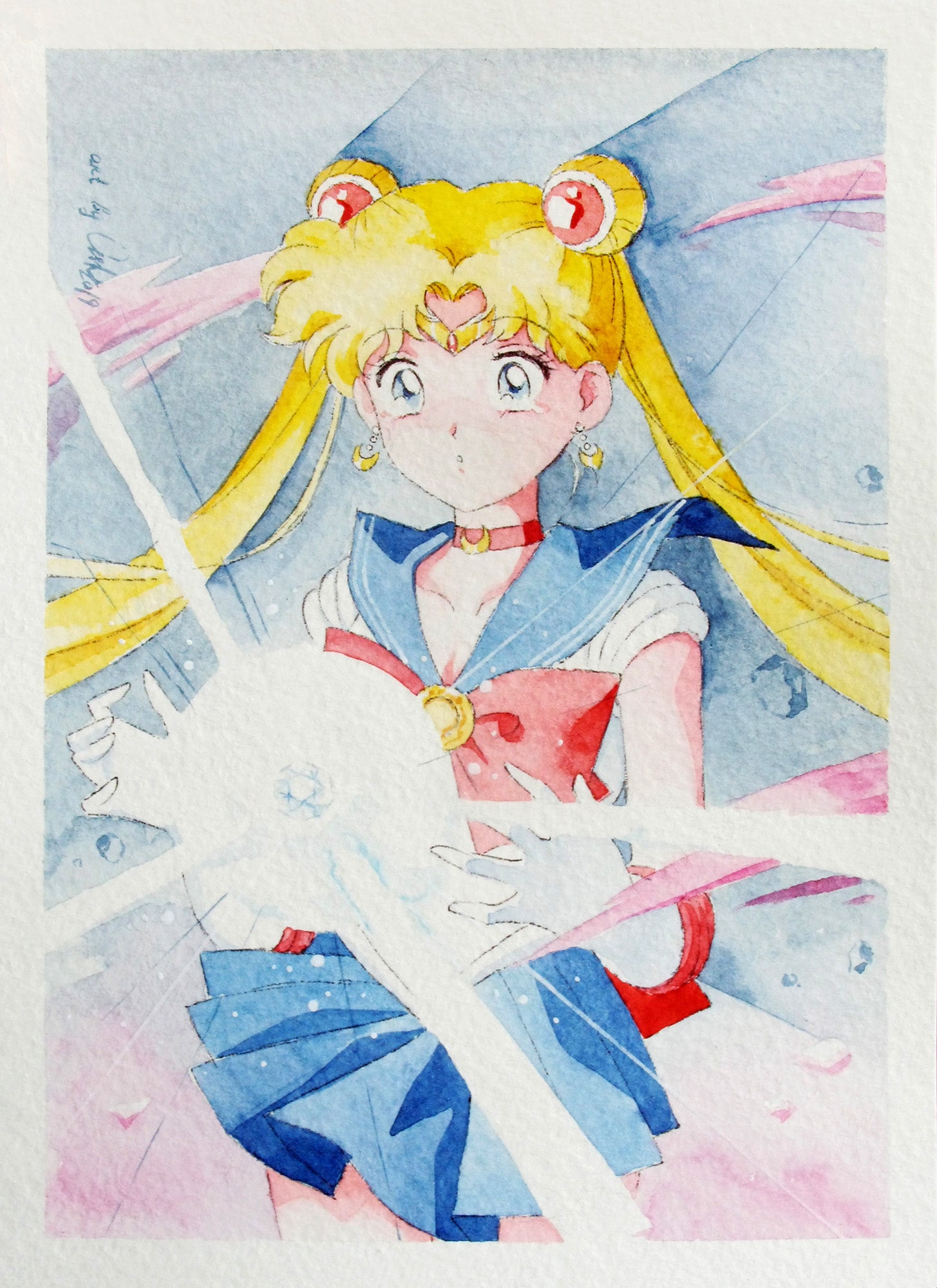 "Lend me your power" by Valery ASH, 2019. Watercolour print