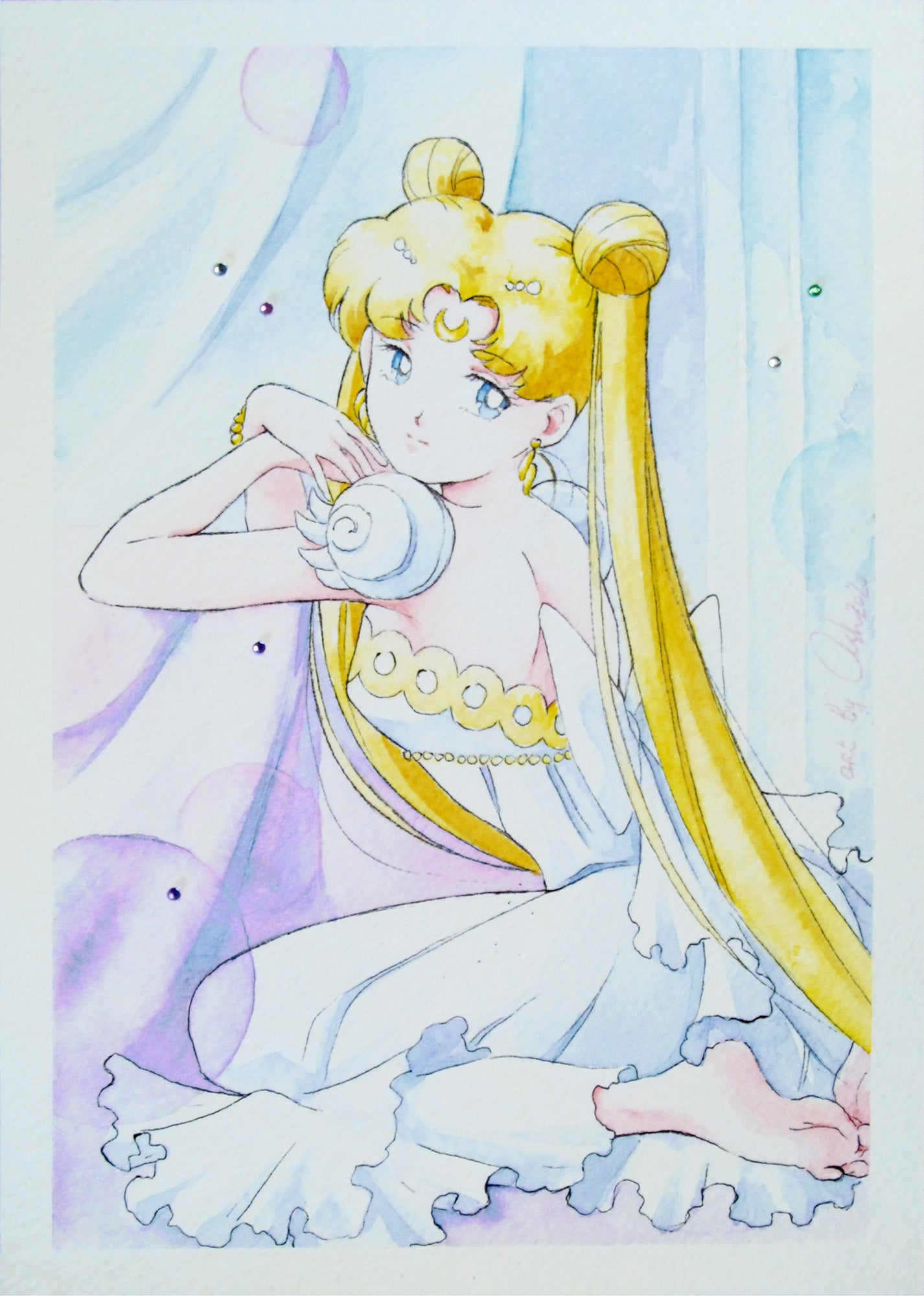 Fanart by Valery ASH, 2020. Watercolour print