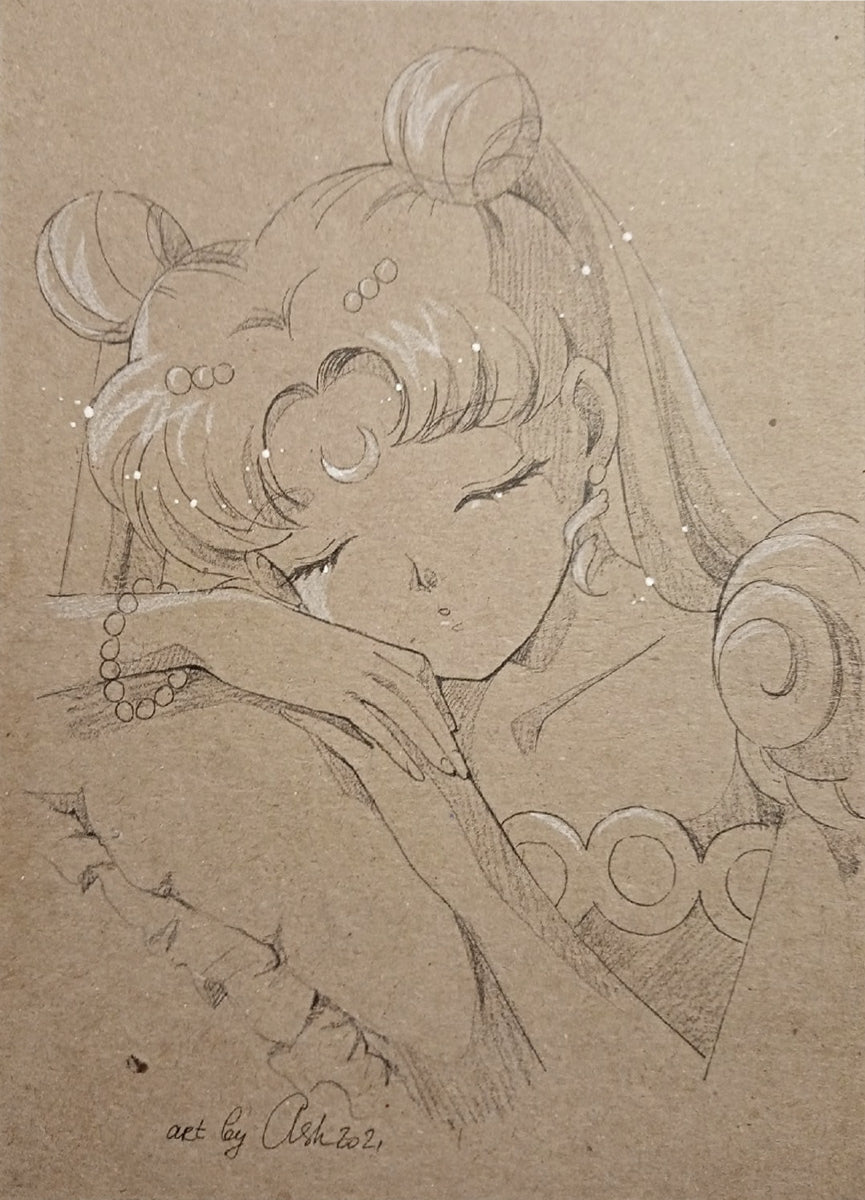 Postcard "Sleeping Serenity on a pillow" #123