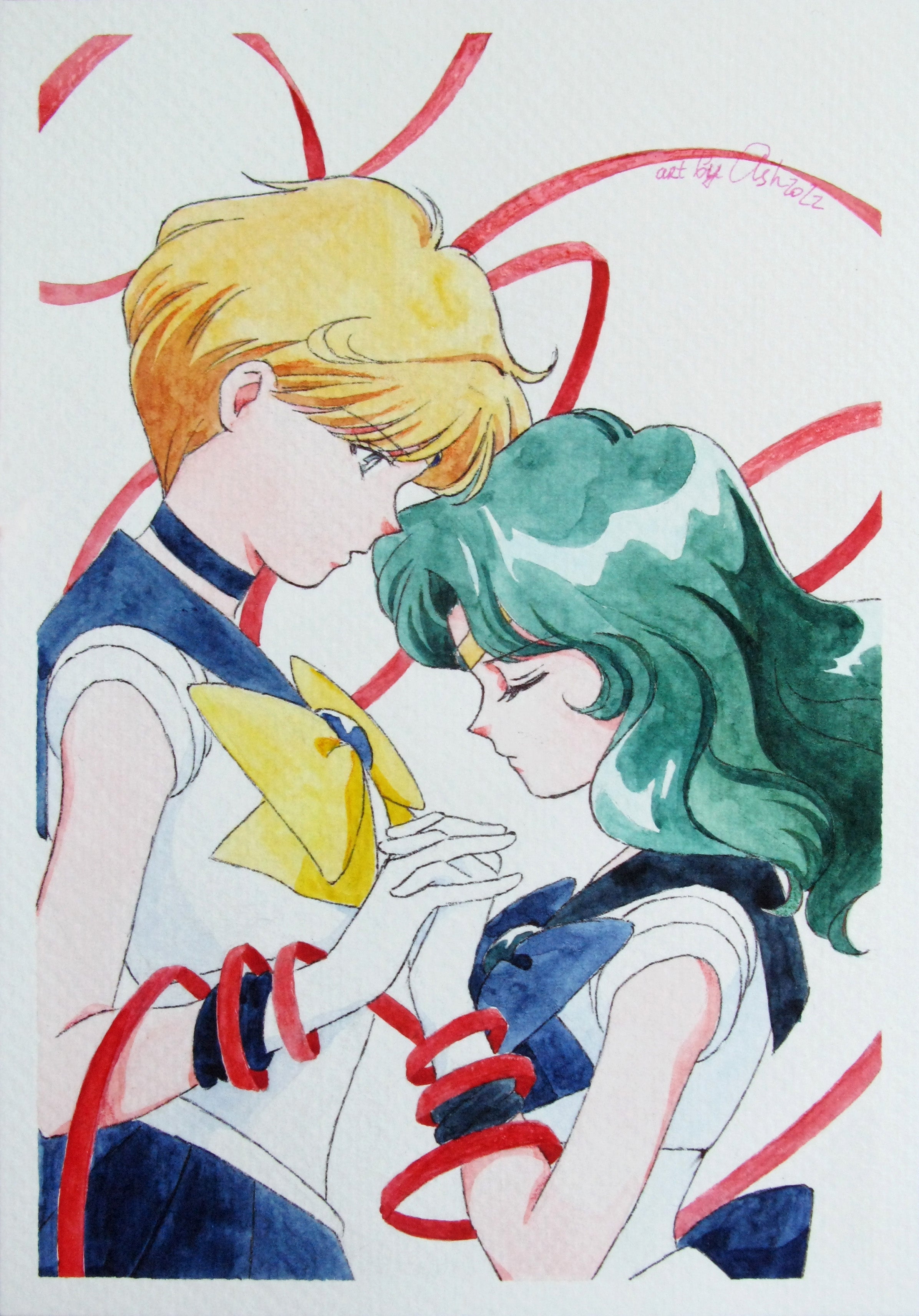 Fanart by Valery ASH, 2022. Watercolour print