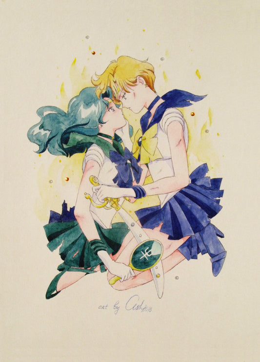 "Till the end" by Valery ASH, 2018. Watercolour print - LAST ITEMS