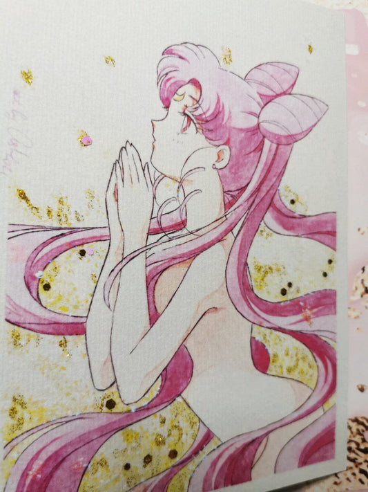 "Chibi" Fanart by Valery ASH, 2019. Decorated print - LAST ITEM