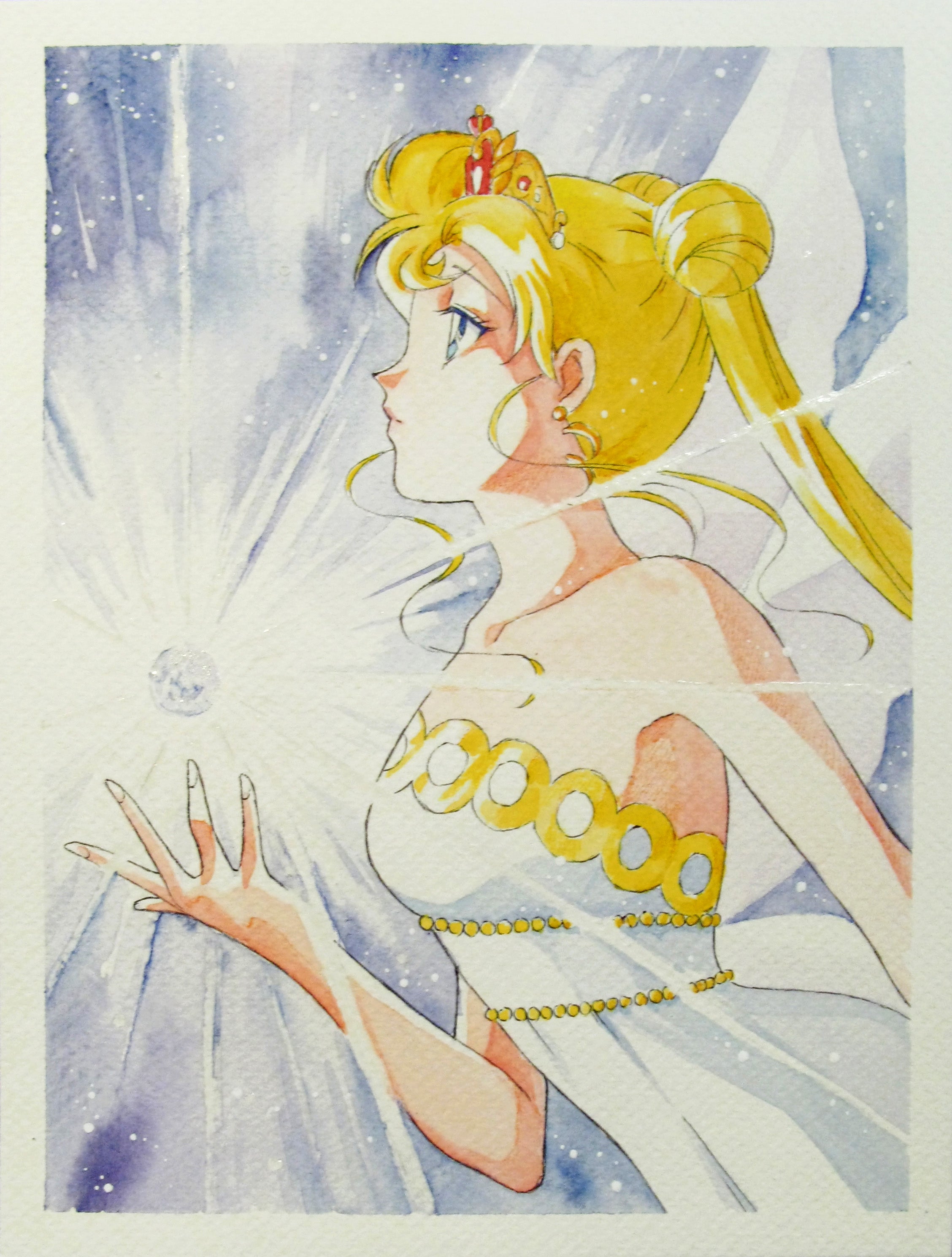 Fanart "The Power of the Crystal", 2022. Postcard / print