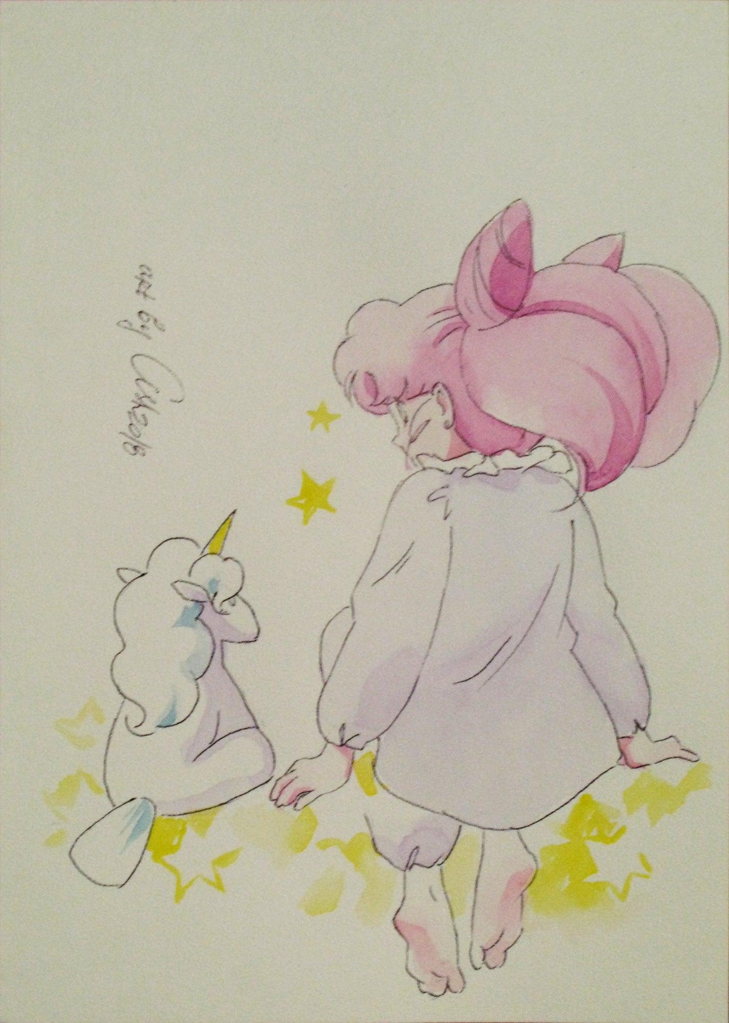 "Dreams"  Fanart by Valery ASH, 2018. Watercolour print