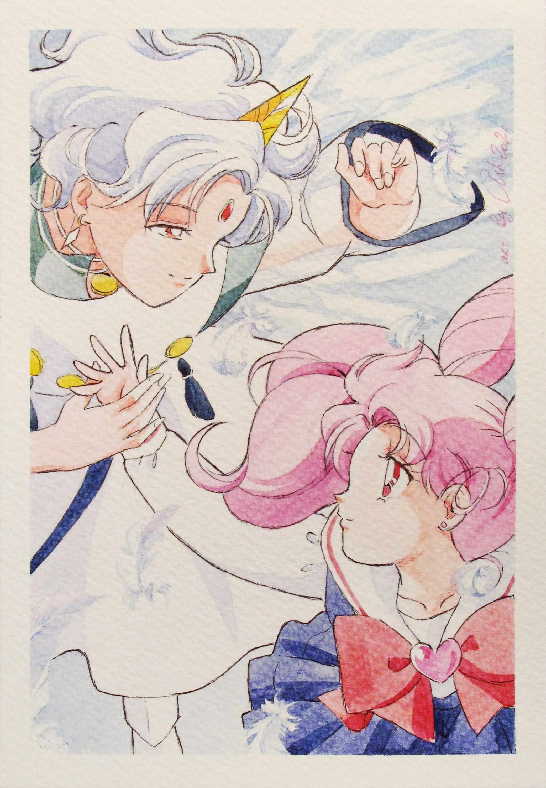 "I believe I can fly" by Valery ASH, 2021. Watercolour print