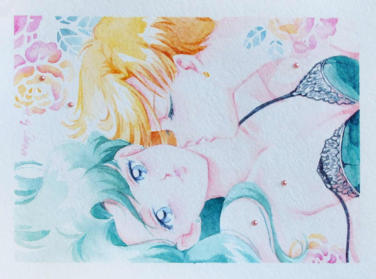 "Moment of peace" by Valery ASH, 2019. Watercolour print