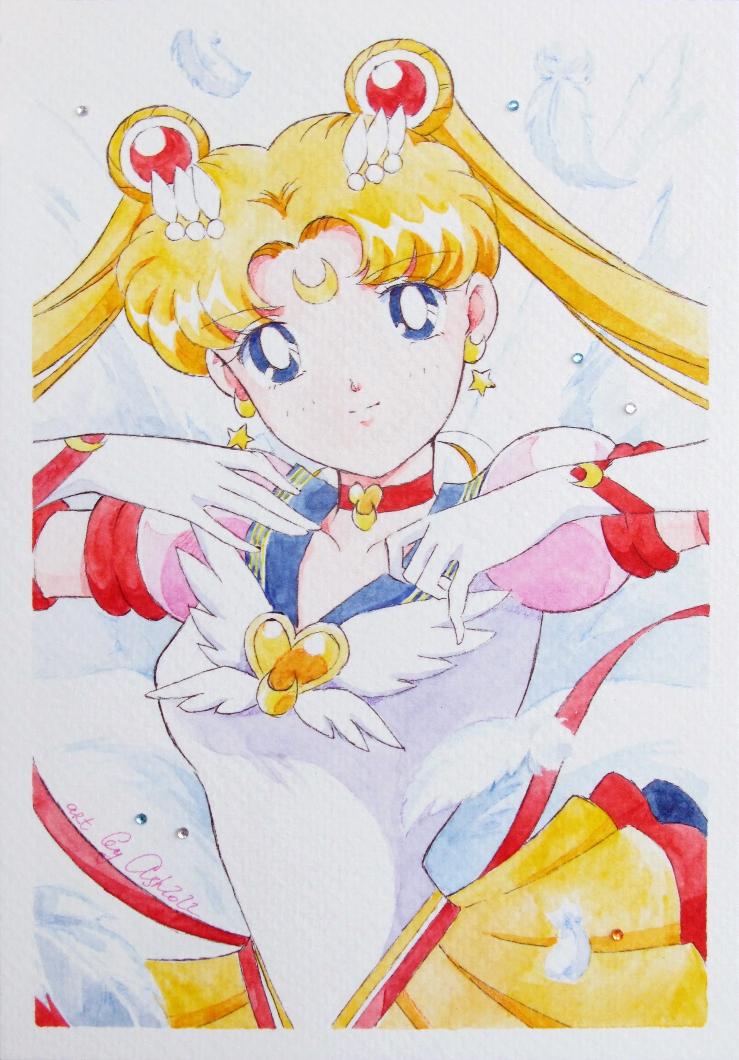 "Eternal" Fanart by Valery ASH, 2022. Watercolour print