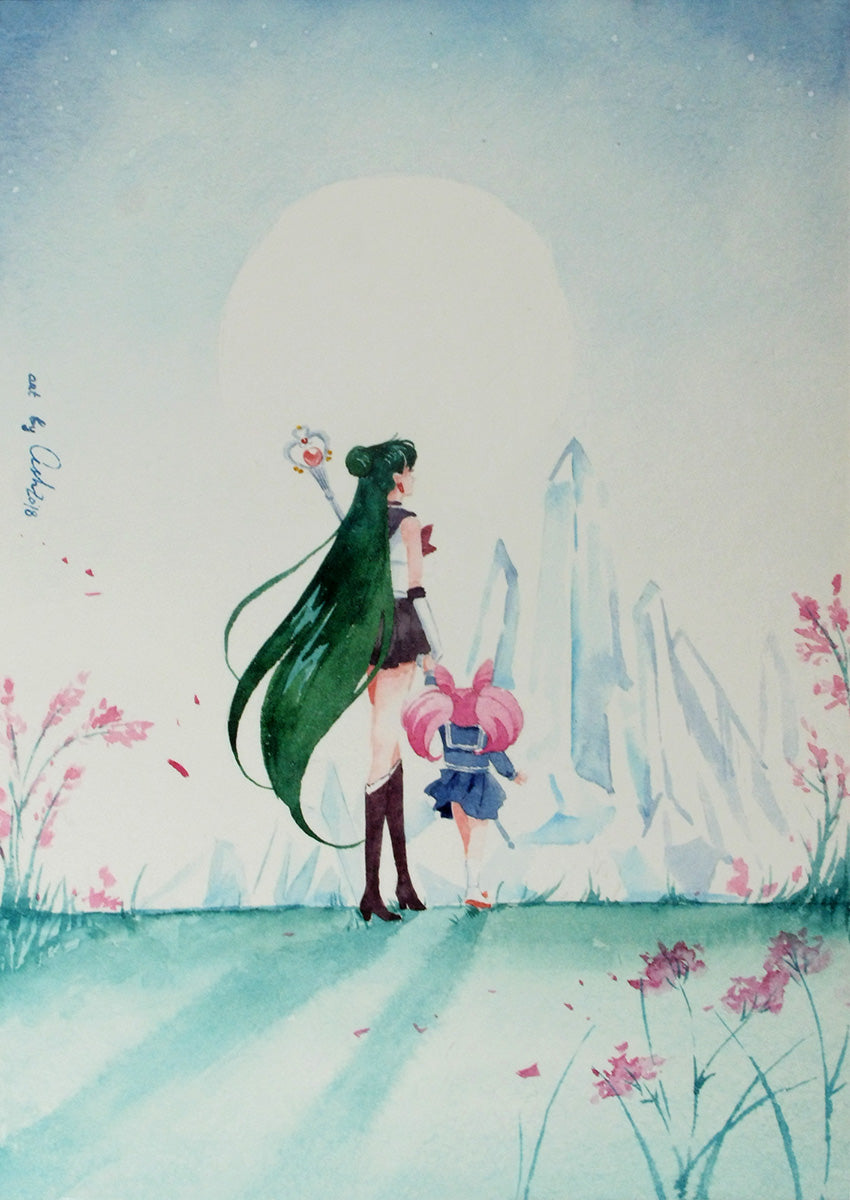 Fanart "My only friend", 2018. Postcard / print