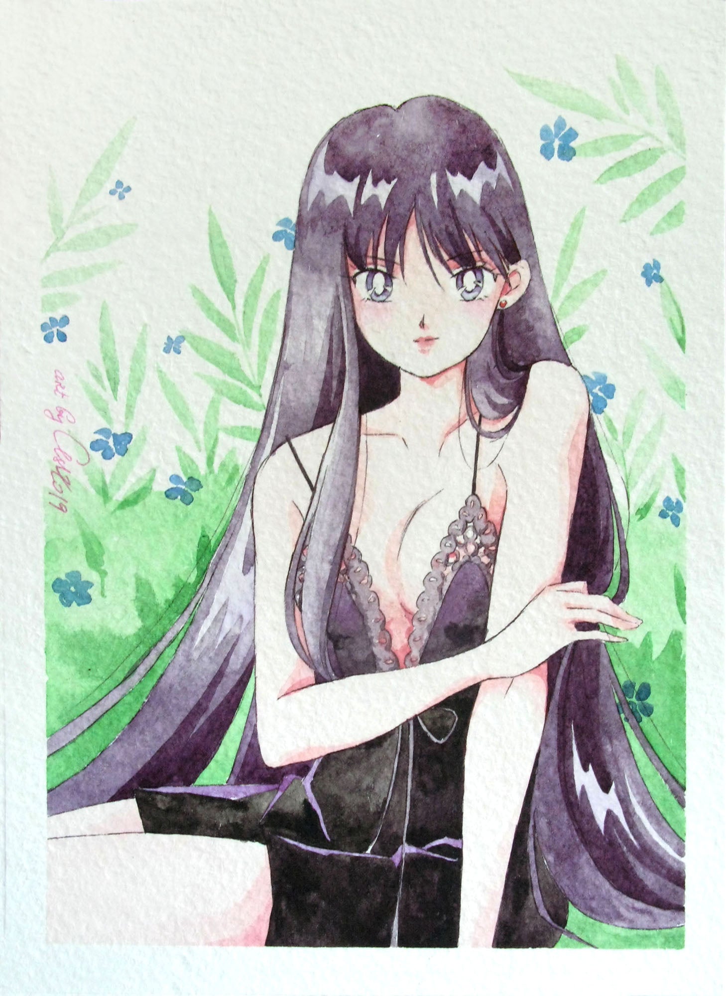 "Rei" by Valery ASH, 2019. Watercolour print