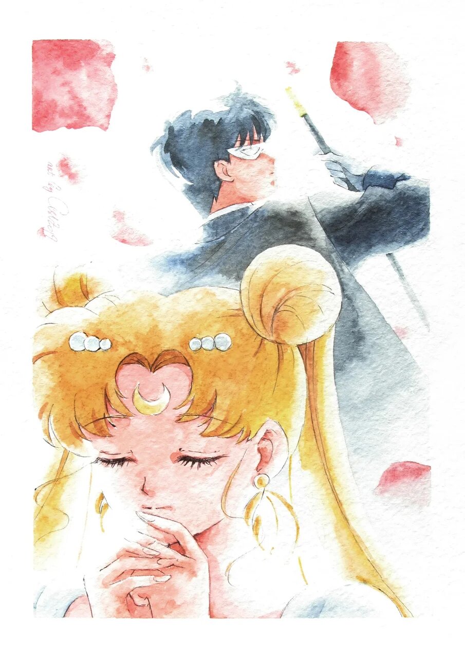 Fanart "Love is stronger than you can imagine", 2019. Postcard / print