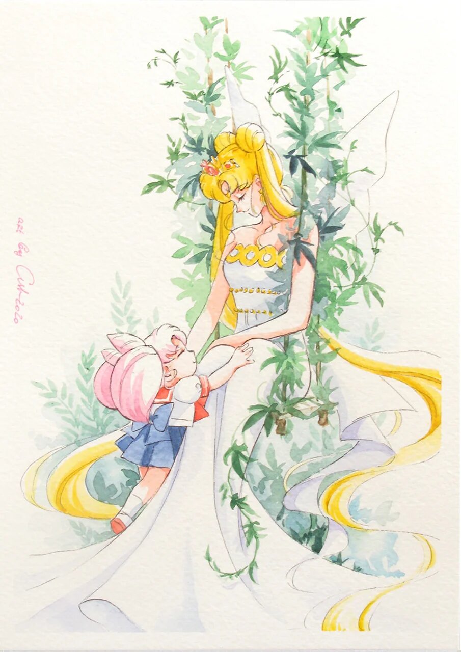 Fanart "Memories", 2020. Postcard / print