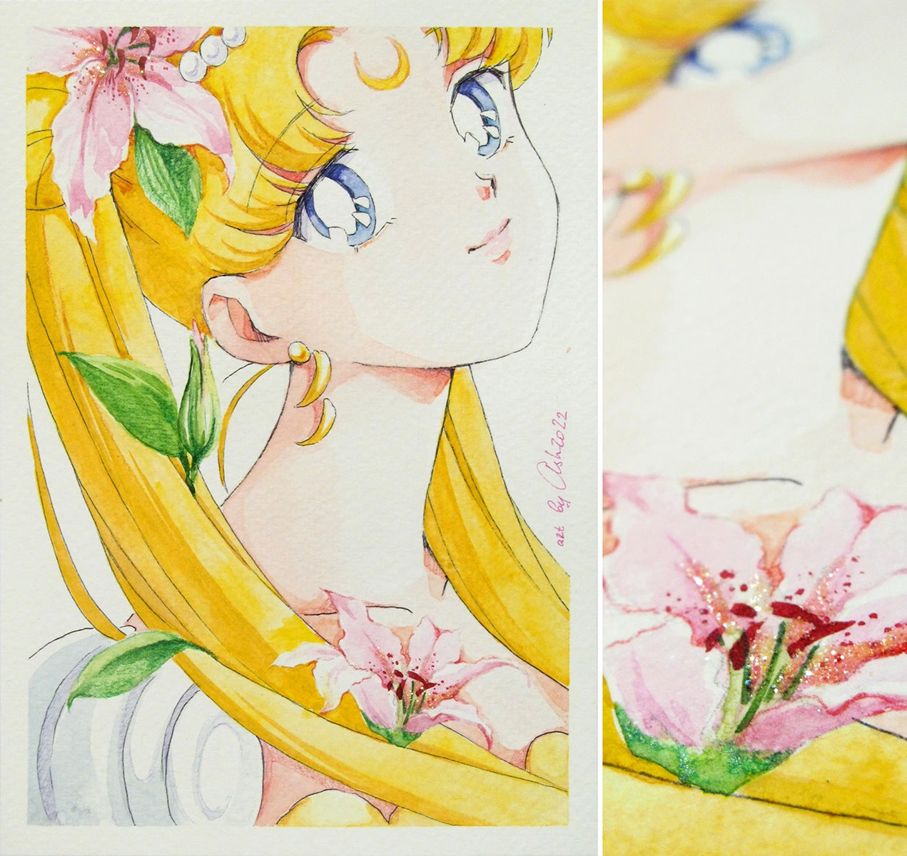 "Flower gift" Fanart by Valery ASH, 2022. Print