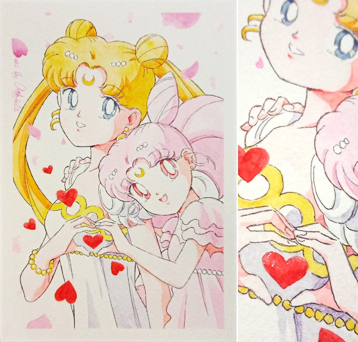 "Hearts" Fanart by Valery ASH, 2022. Print