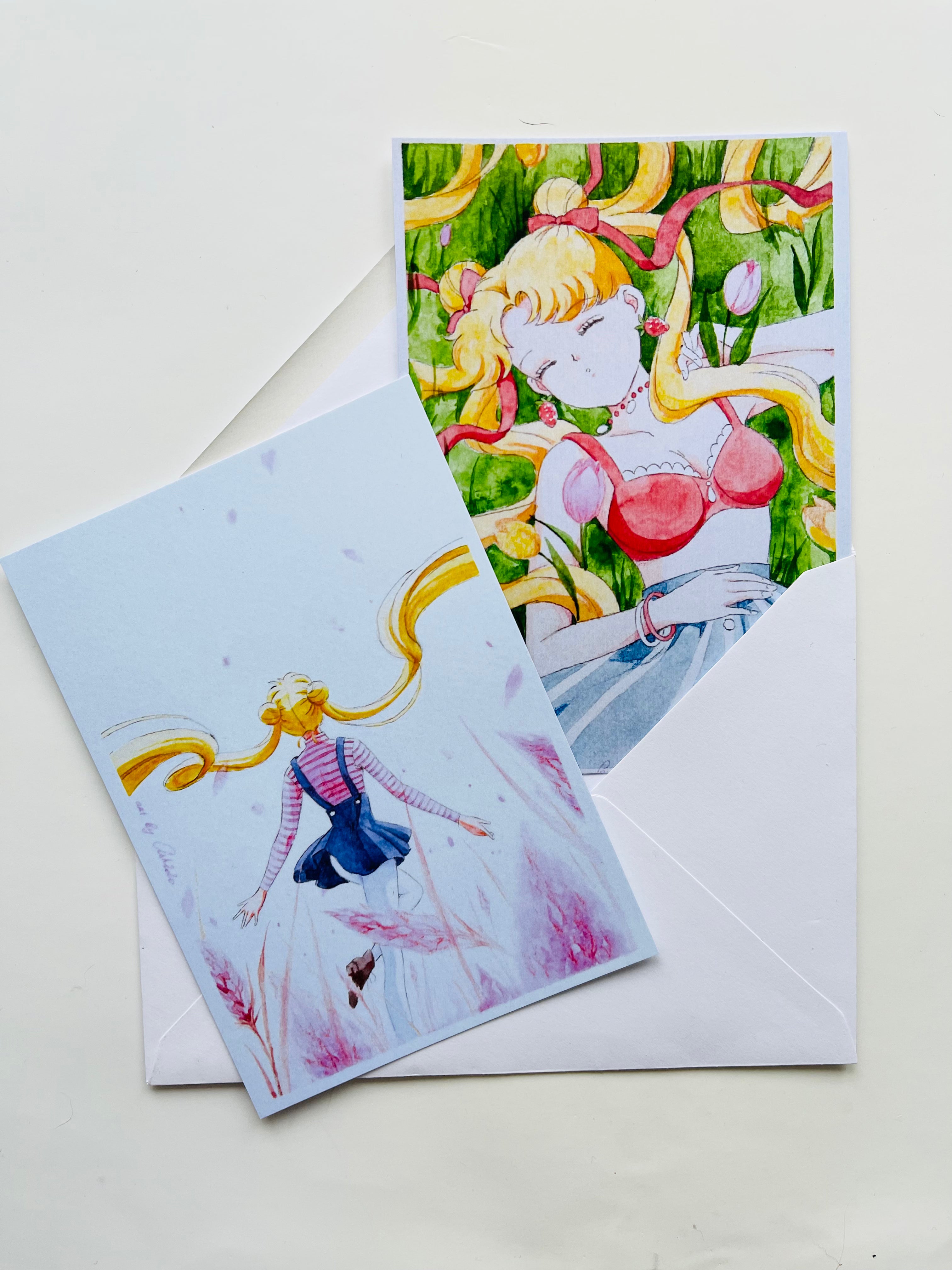 Postcard set “Sunny girl”