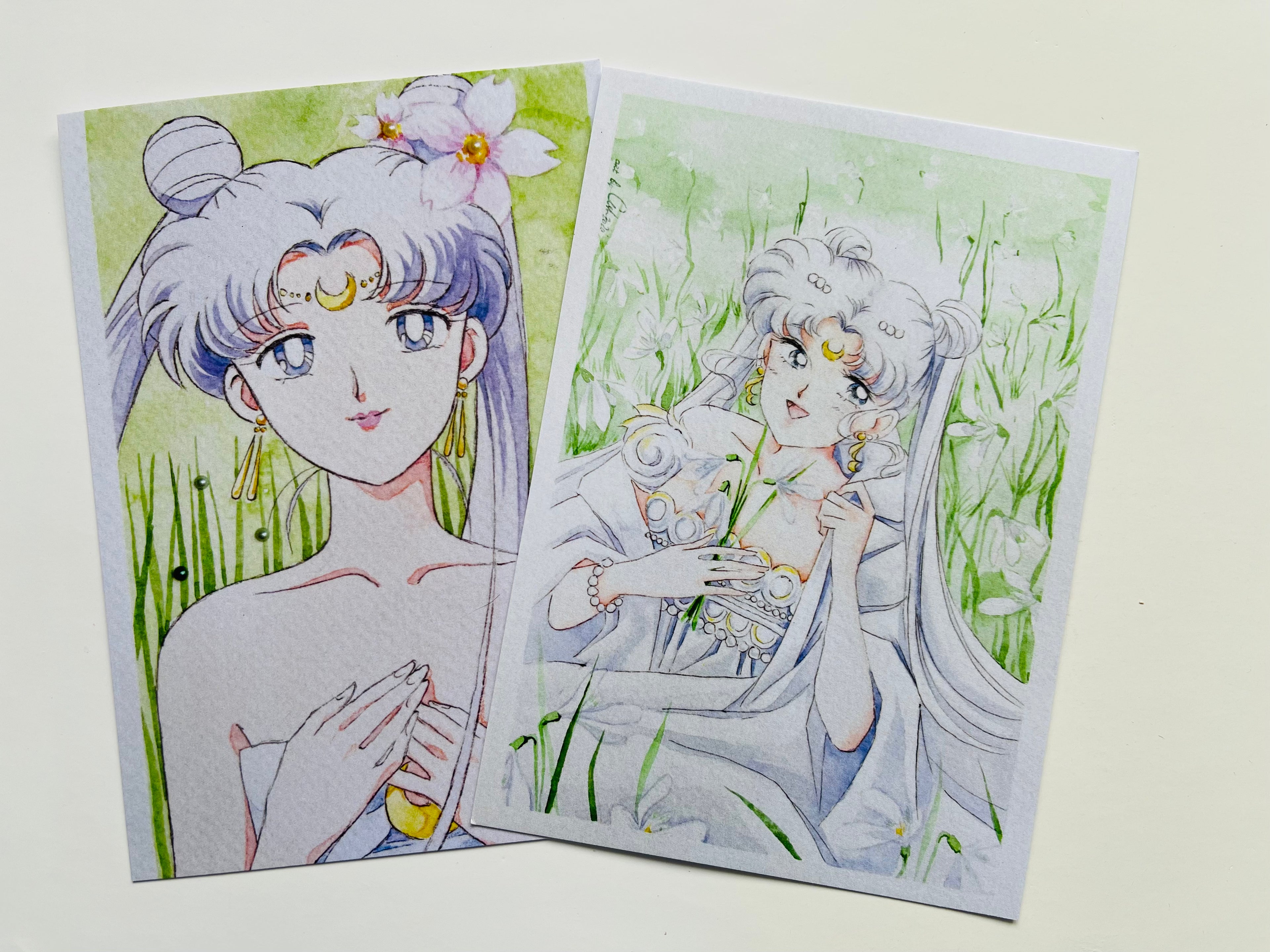 Postcard set “Spring flowers”