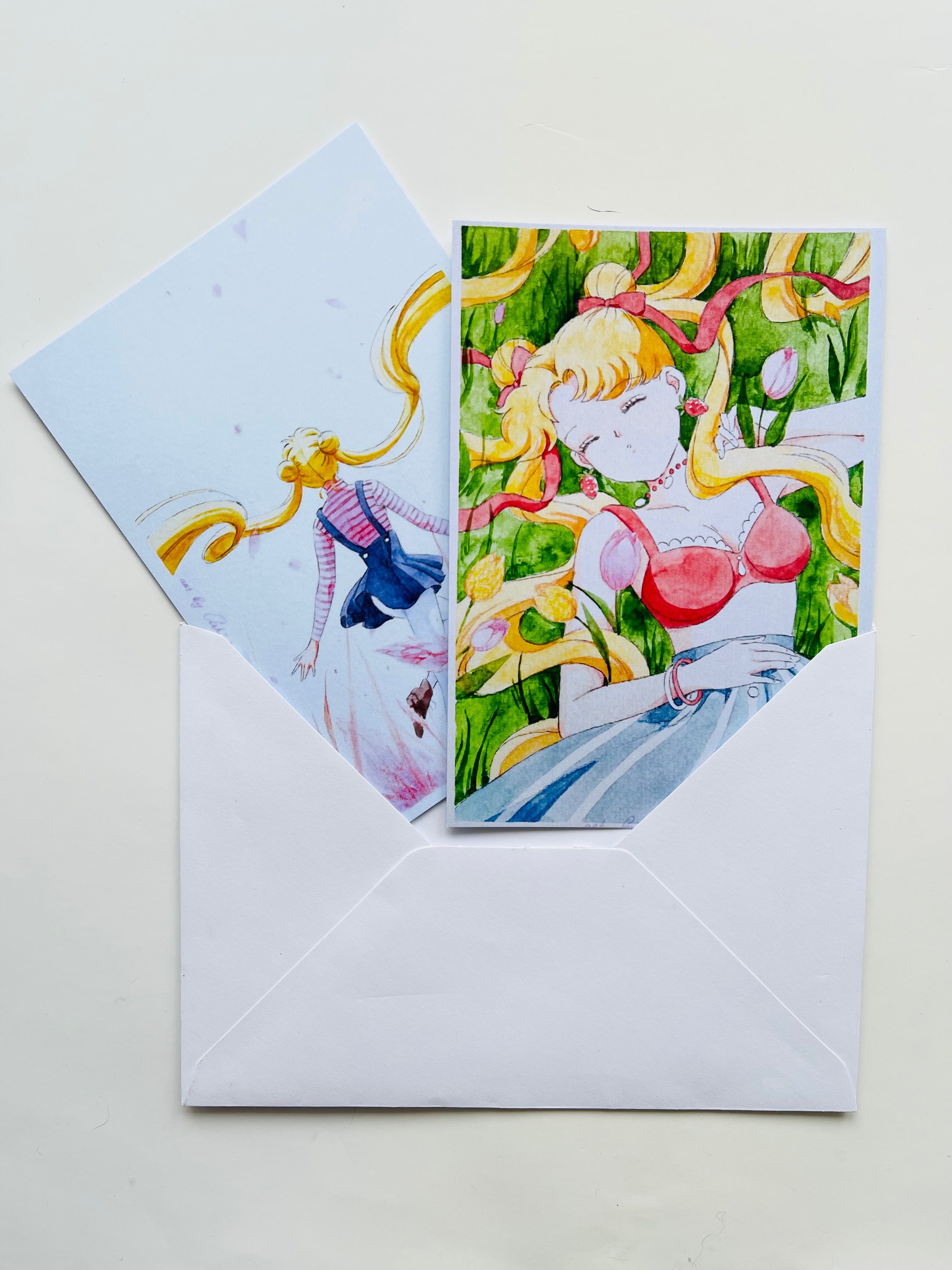 Postcard set “Sunny girl”