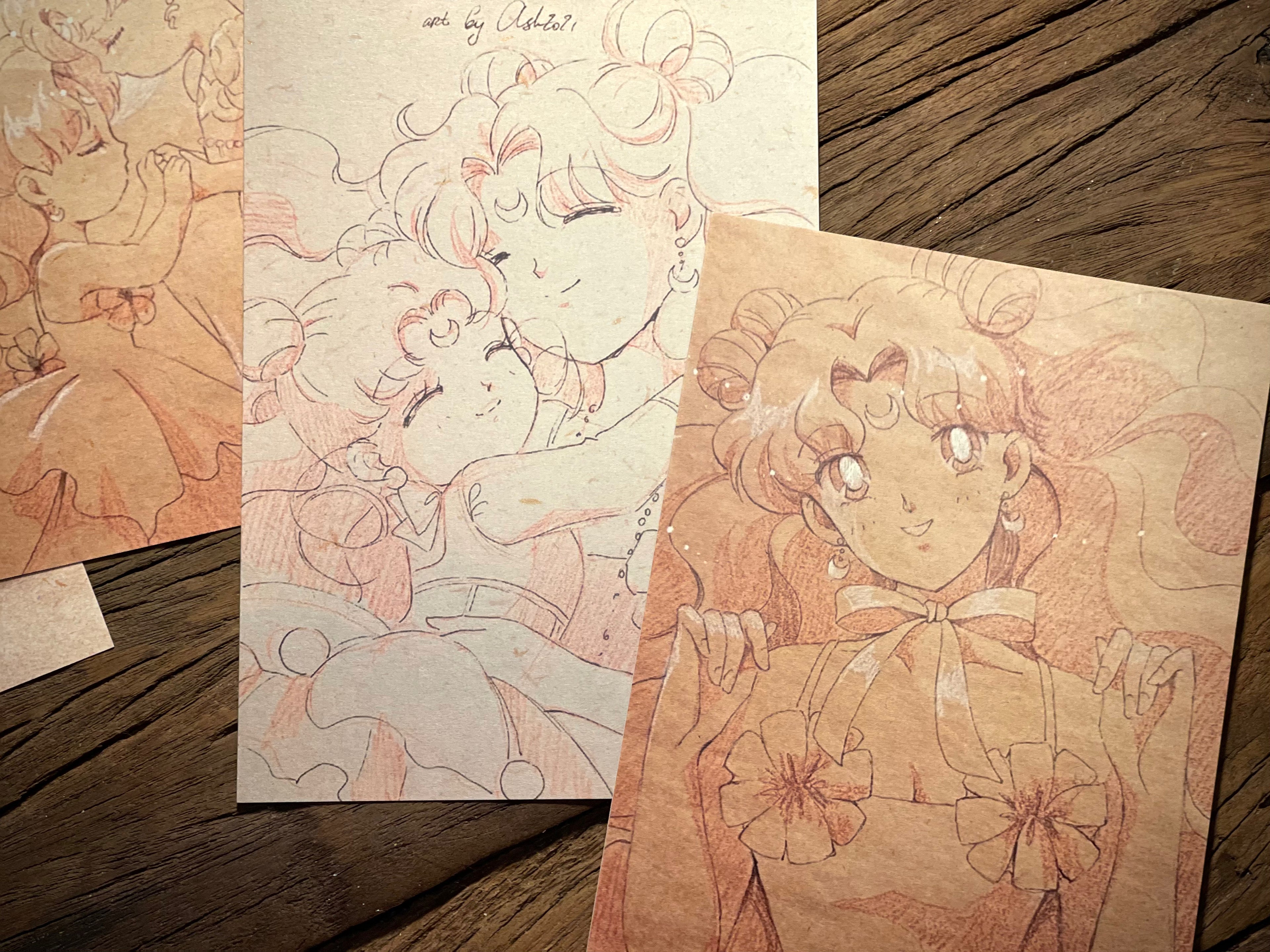 Postcard set "Luna the Human”