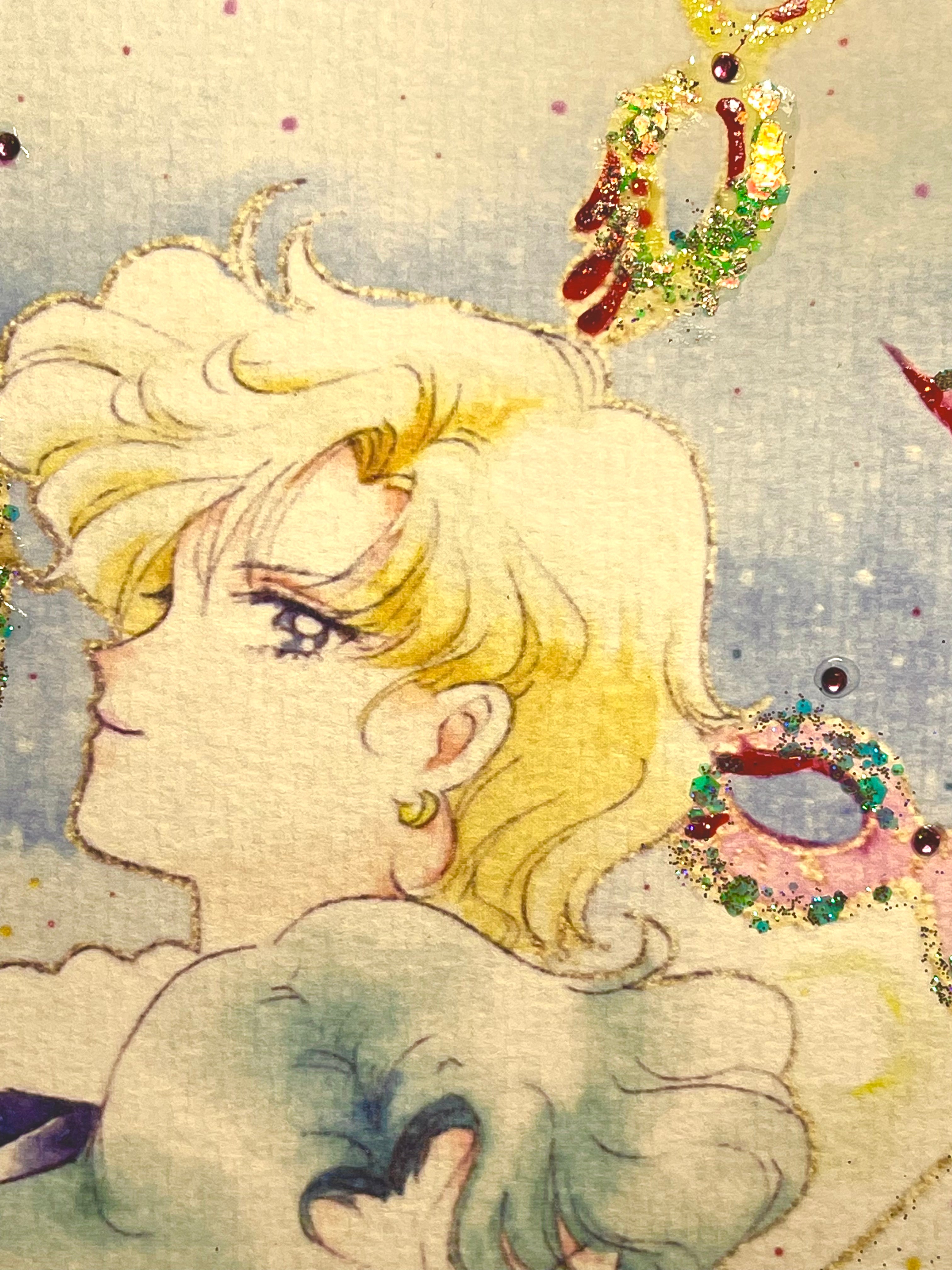 “Masquerade" by Valery ASH, 2019. Postcard / Decorated print