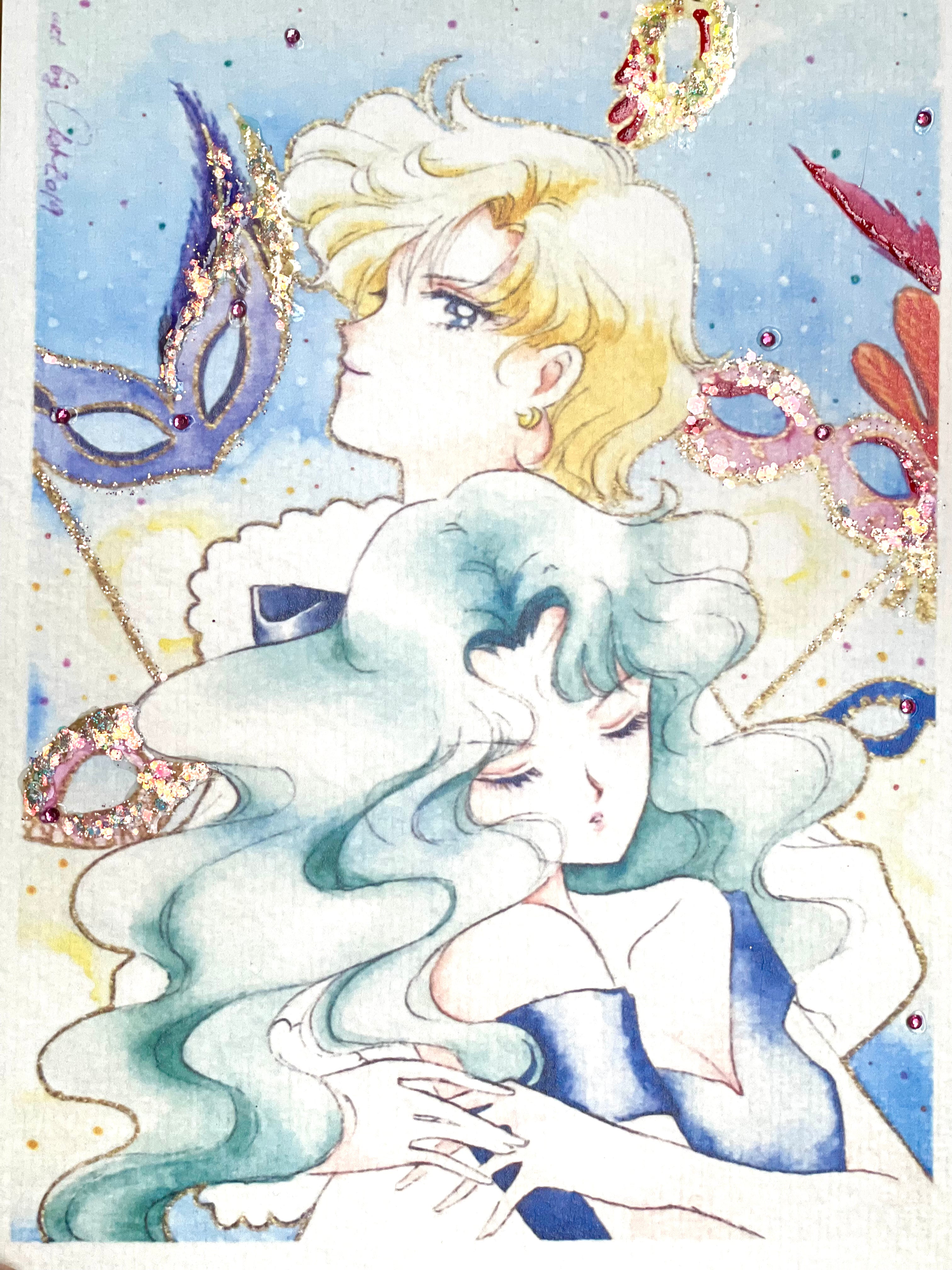 “Masquerade" by Valery ASH, 2019. Postcard / Decorated print