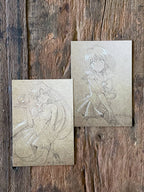 Postcards set "Pluto and Saturn" (2 pcs.)